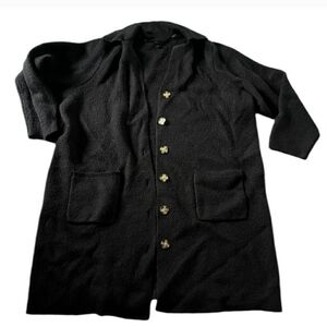 Torrid, Black Cardigan with Gold Buttons,  3X
